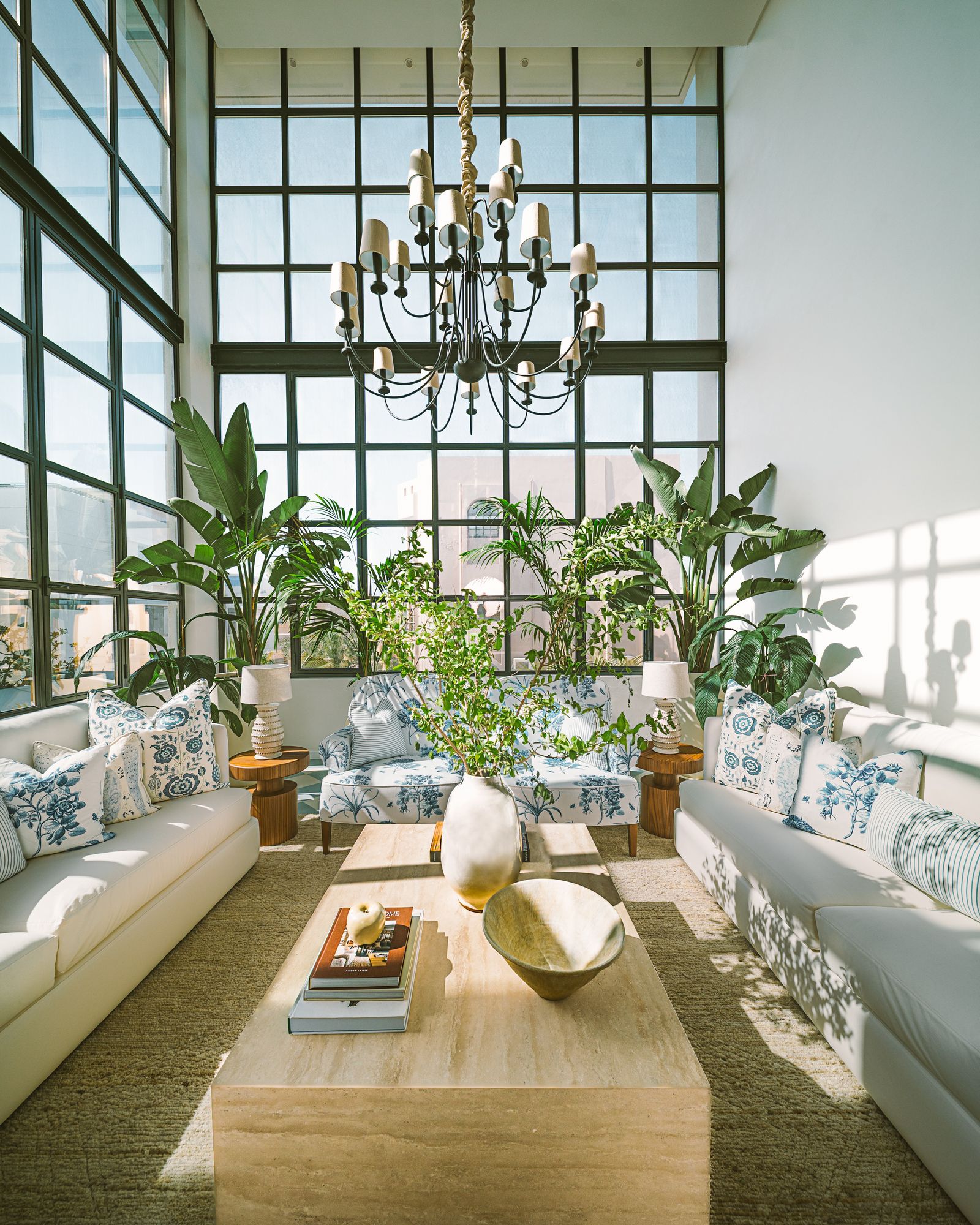 This Beautiful Bahrain Home is Filled with Foliage and Floral Finishings