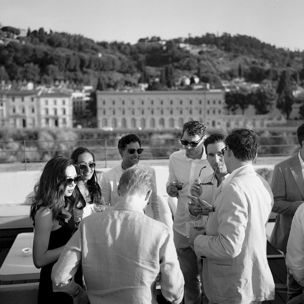 “Our wonderful friends looking impossibly smart.”