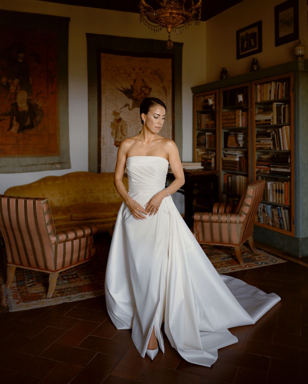 “Slipping into my custom Elie Saab dress felt like a dream  I felt utterly regal. My bridal stylist Lydia Broad from...