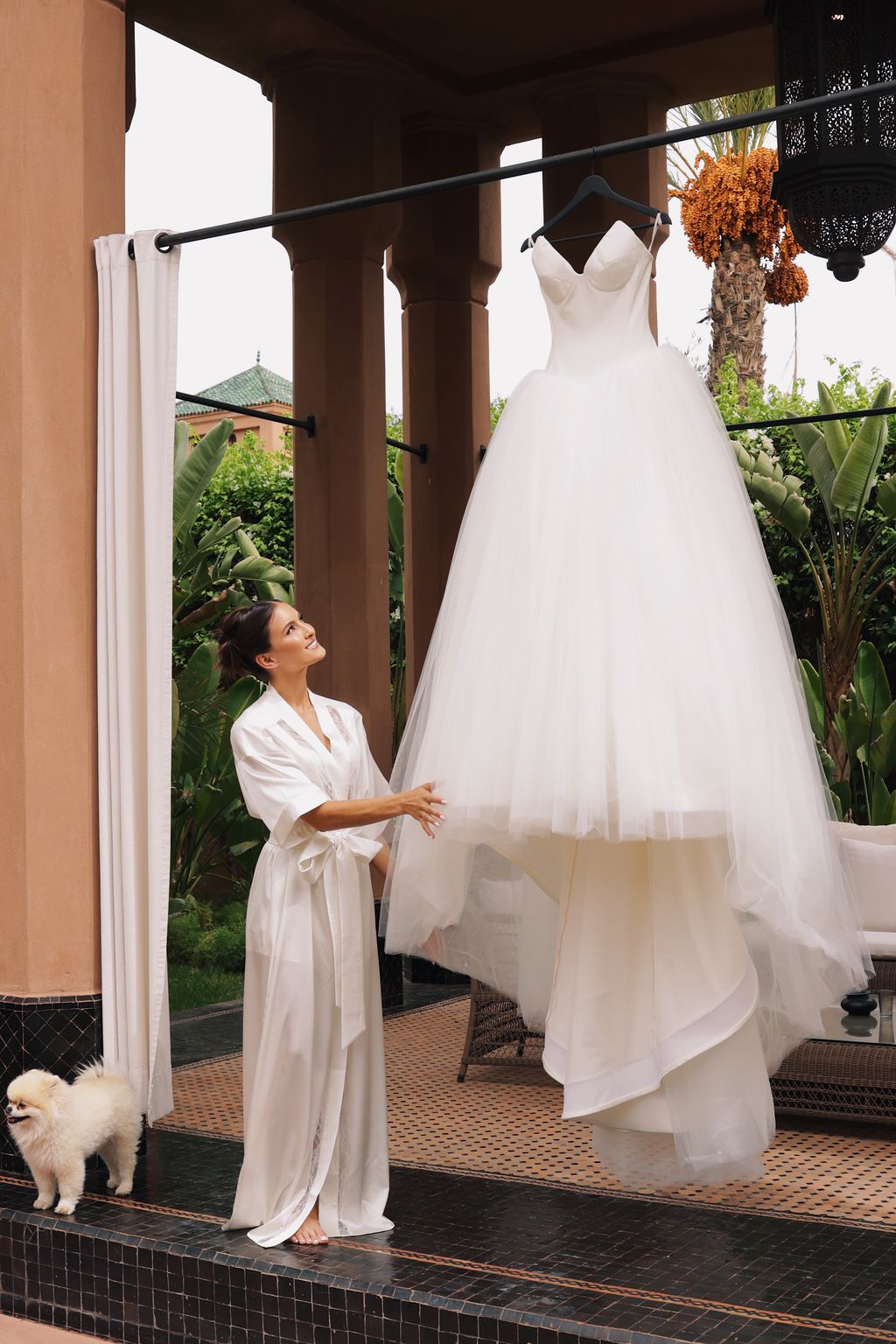 “Envisioning myself walking down the aisle in this masterpiece.” —Nina