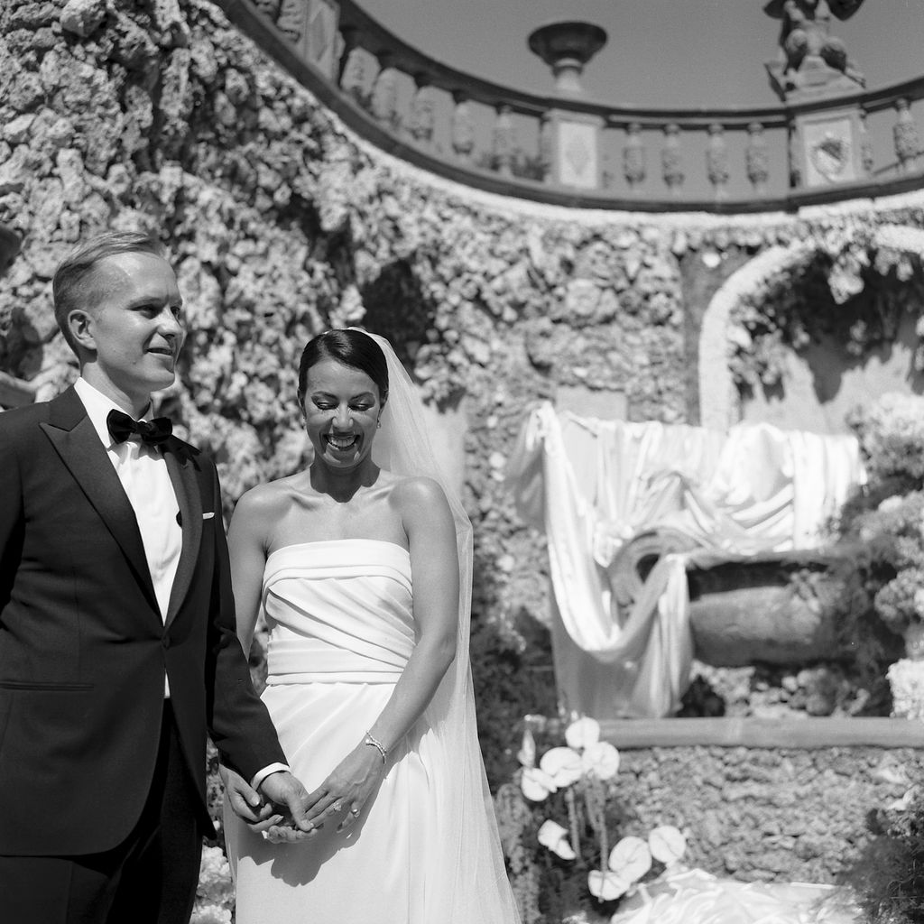 “Our ceremony was interlaced with musical pieces played by a string quartet. My bridesmaid Nathalie read Union by Robert...