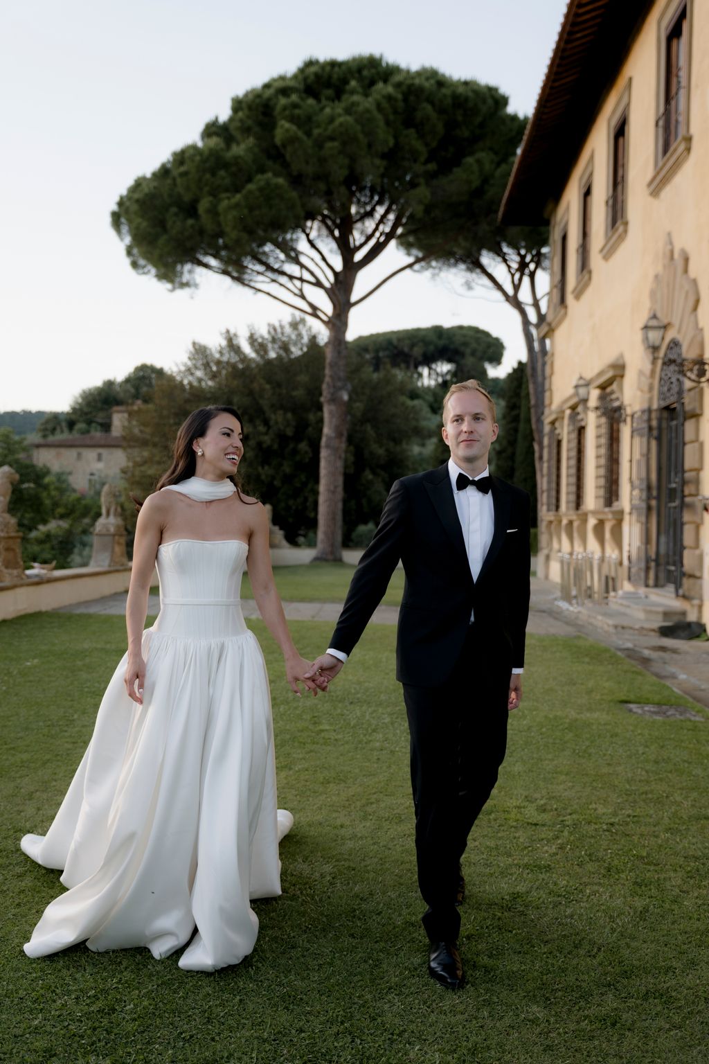 “Before dinner I changed into my second look  a stunning corseted dropwaist gown by Floure an Australian designer as a...