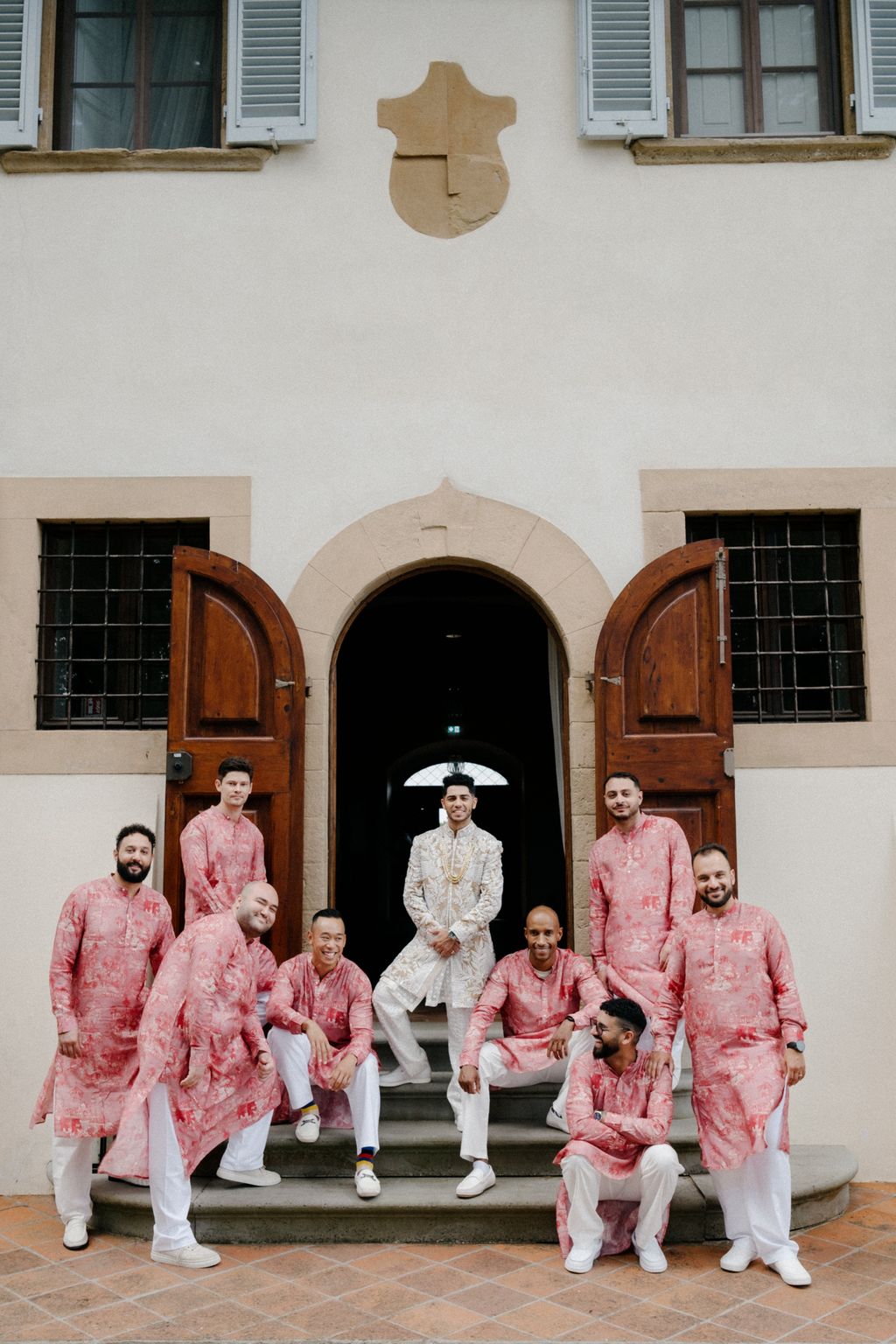 Image may contain Dadju Mena Massoud People Person Clothing Dress Footwear Shoe Fashion Formal Wear and Gown