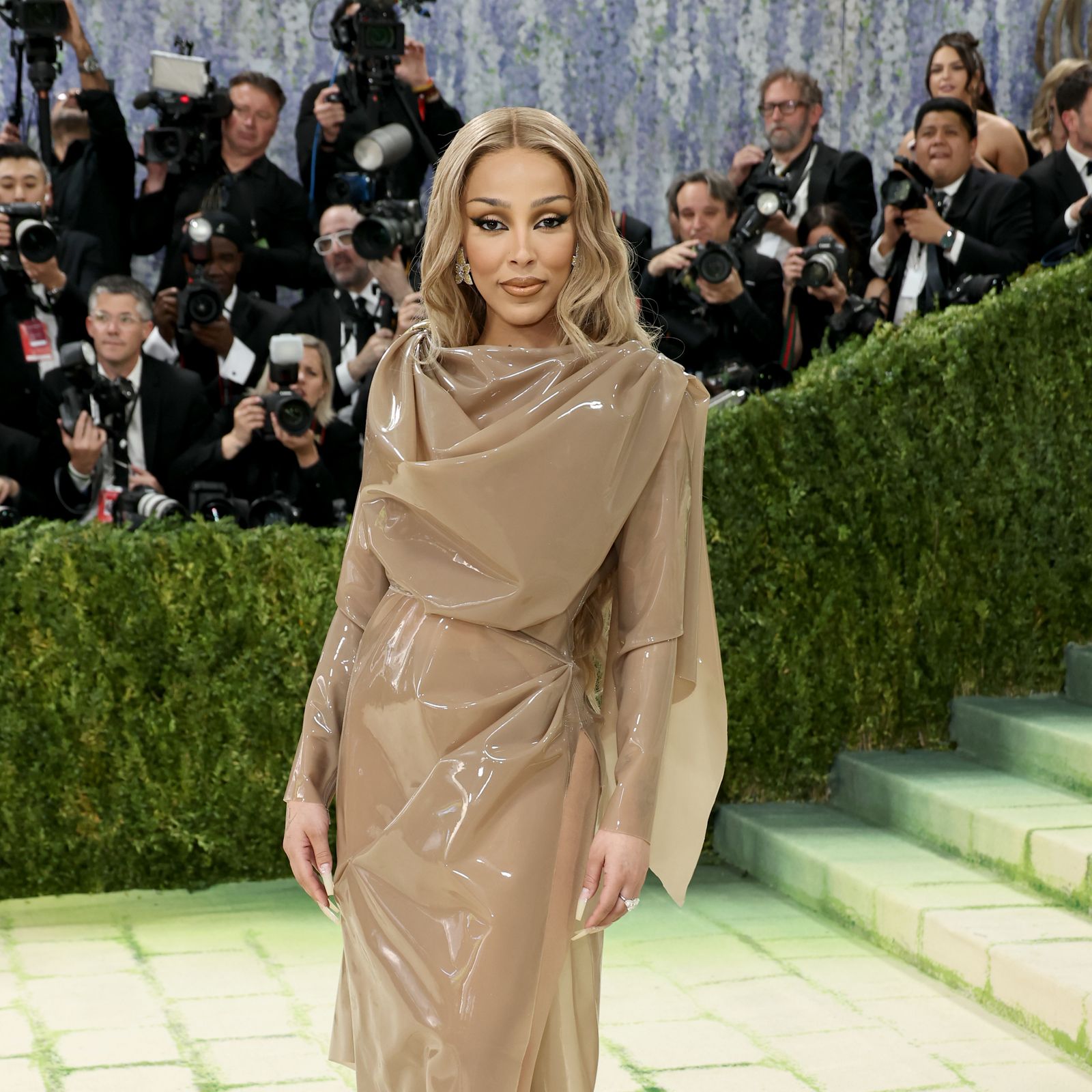 Doja Cat Wore a Grecian-Inspired Silicone Saint Laurent Dress to the Met Gala 2026