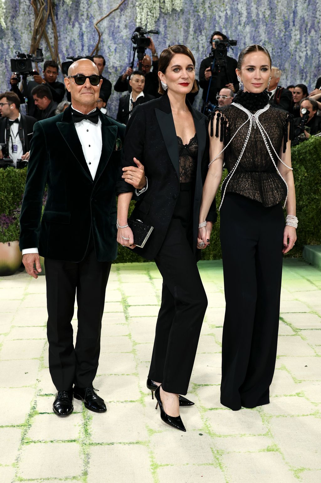 Image may contain Stanley Tucci Emily Blunt Dan Gilvezan Vicente Carrillo Fuentes Raymond Lam and Mark Oliver Everett