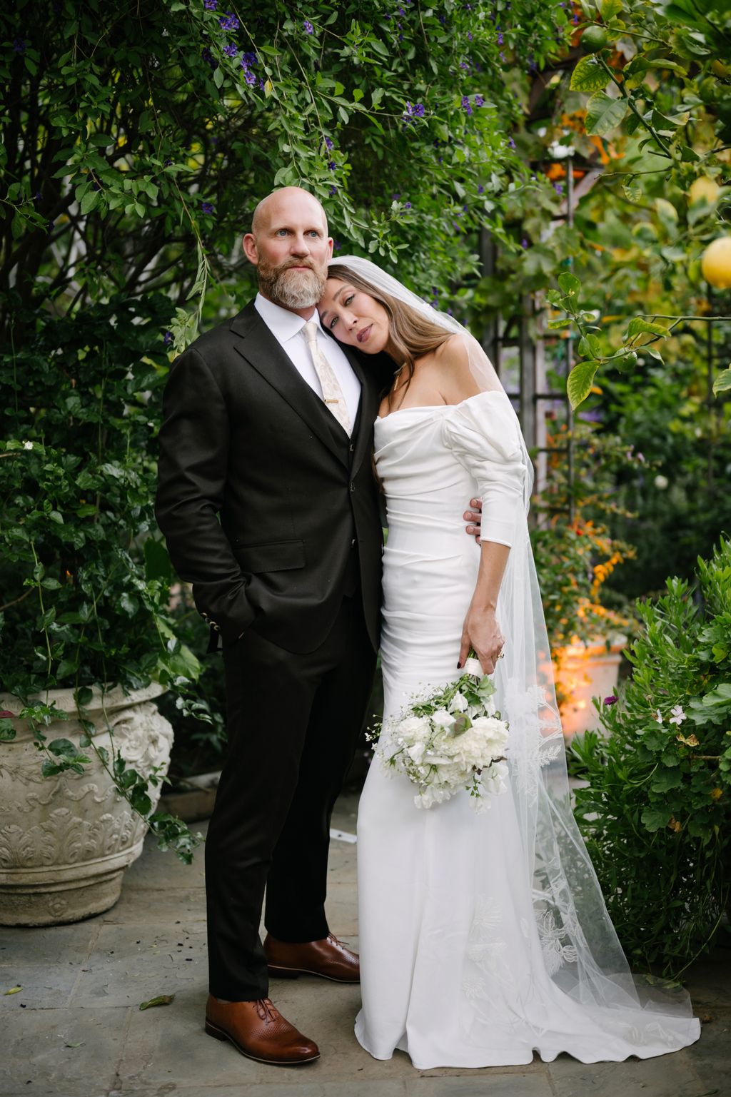 A postceremony portrait.