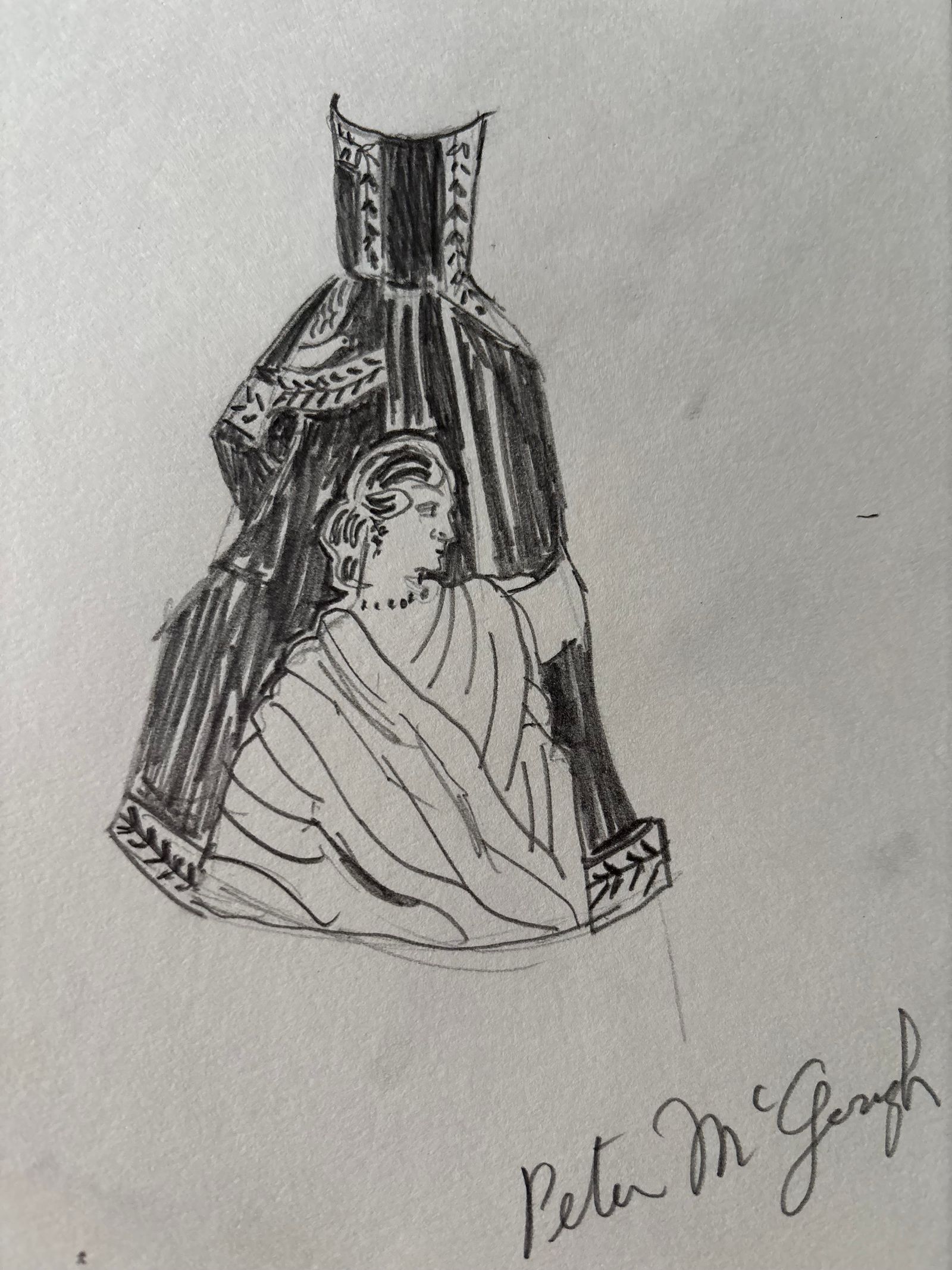 Image may contain Art Drawing Adult Person and Wedding