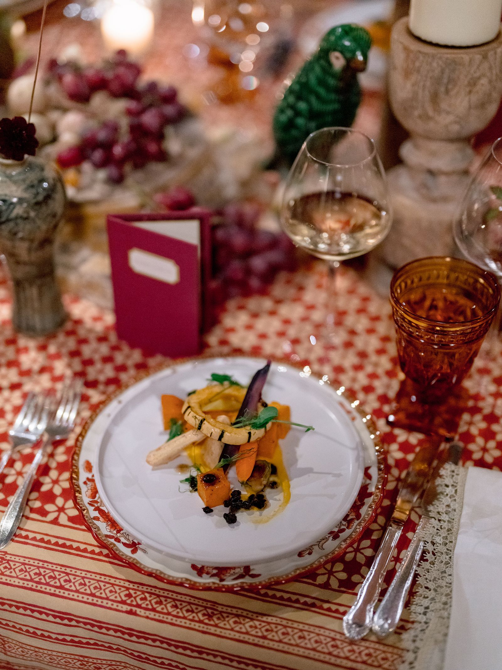 Image may contain Food Food Presentation Brunch Plate Cutlery Fork Blade Knife Weapon Animal Bird and Cup