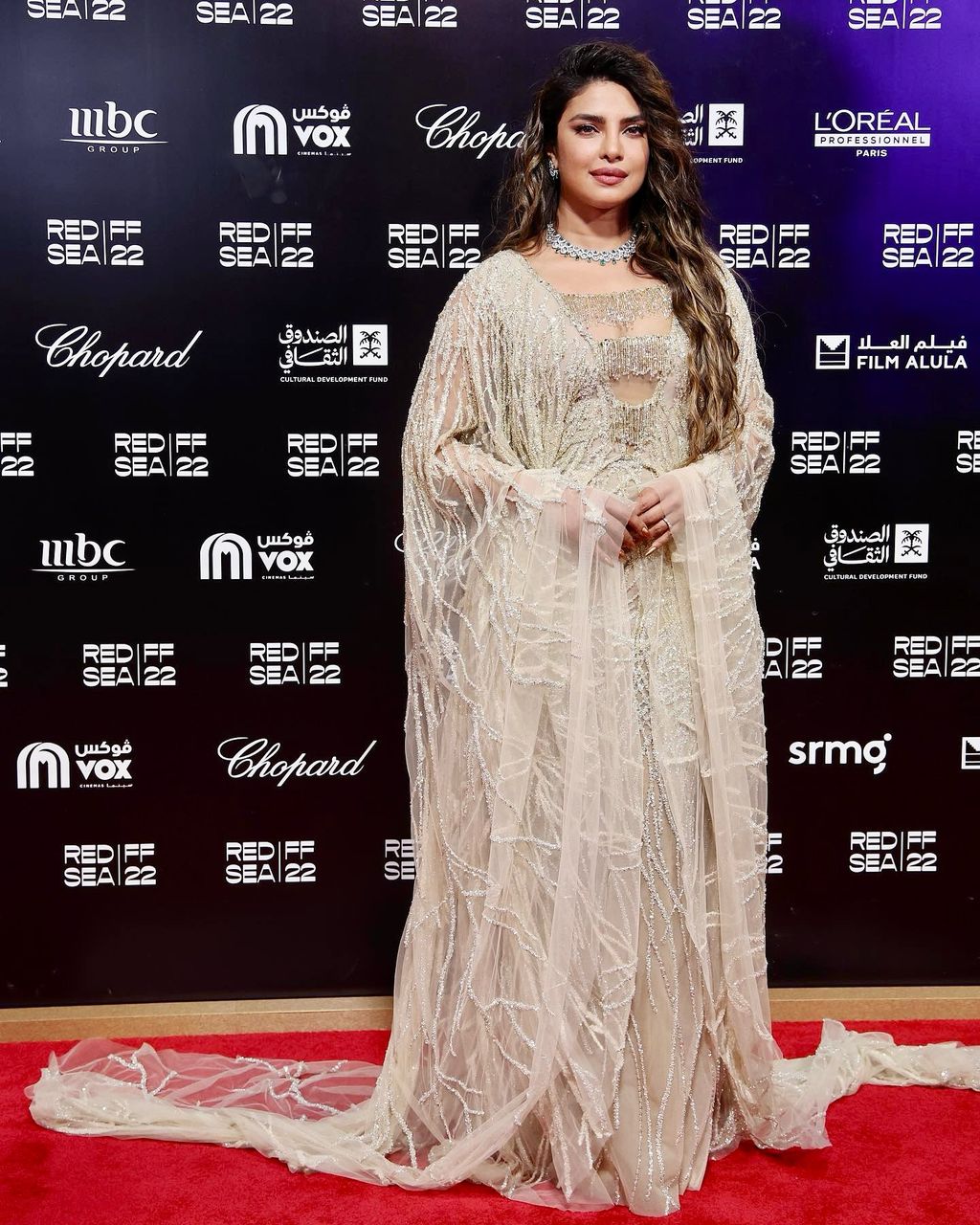 Priyanka Chopra wore Tony Ward to the Opening Night Gala at the Red Sea International Film Festival in 2022